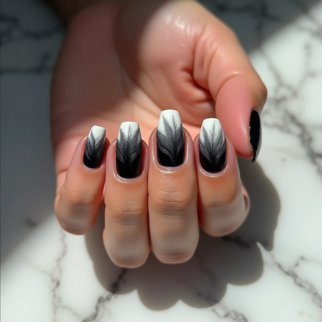 Ombre Swan Elegance