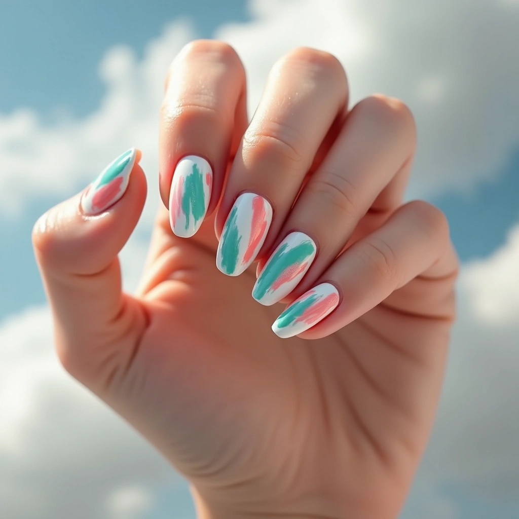 Abstract Brushstroke Pearl