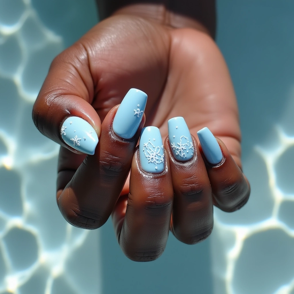 Cozy Winter Ice Blue