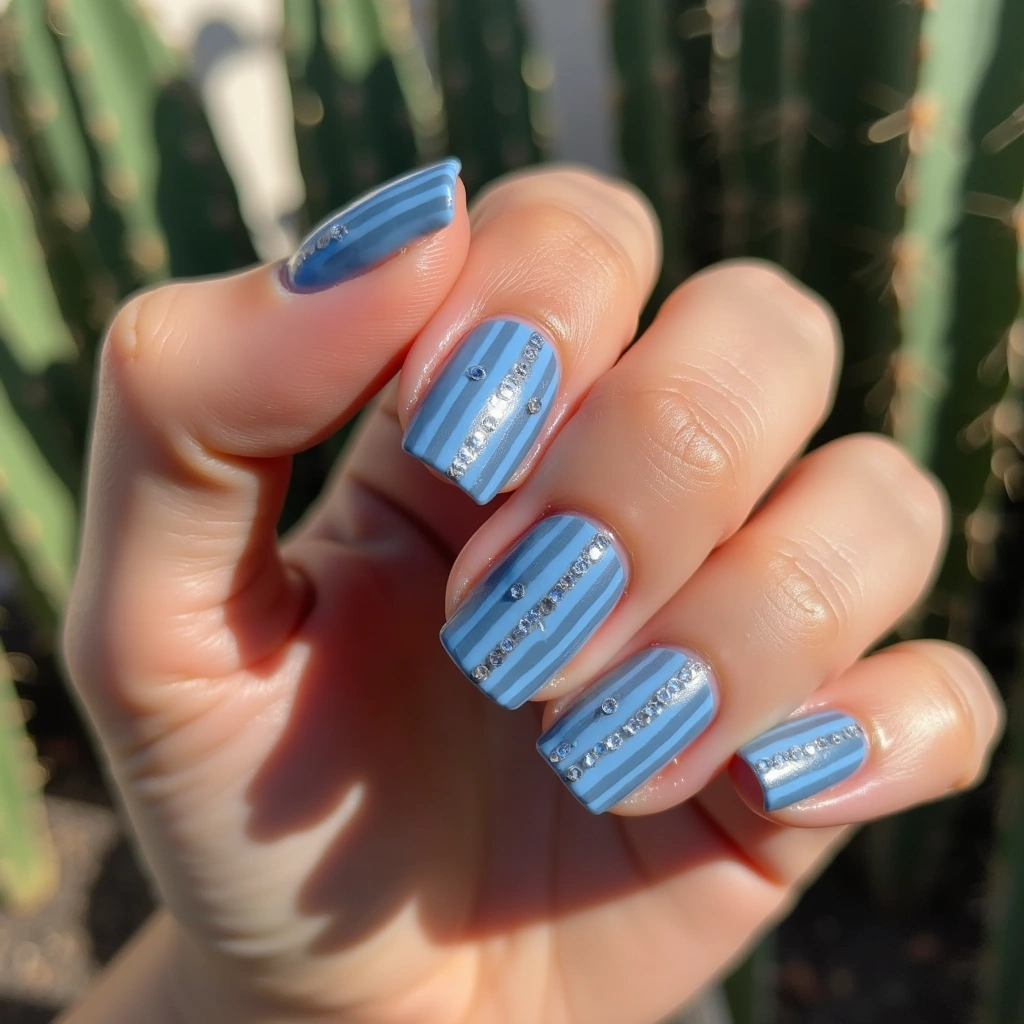 Modern Winter Ice Blue