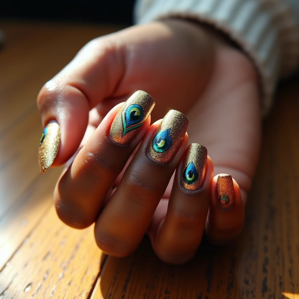 Golden Peacock Elegance