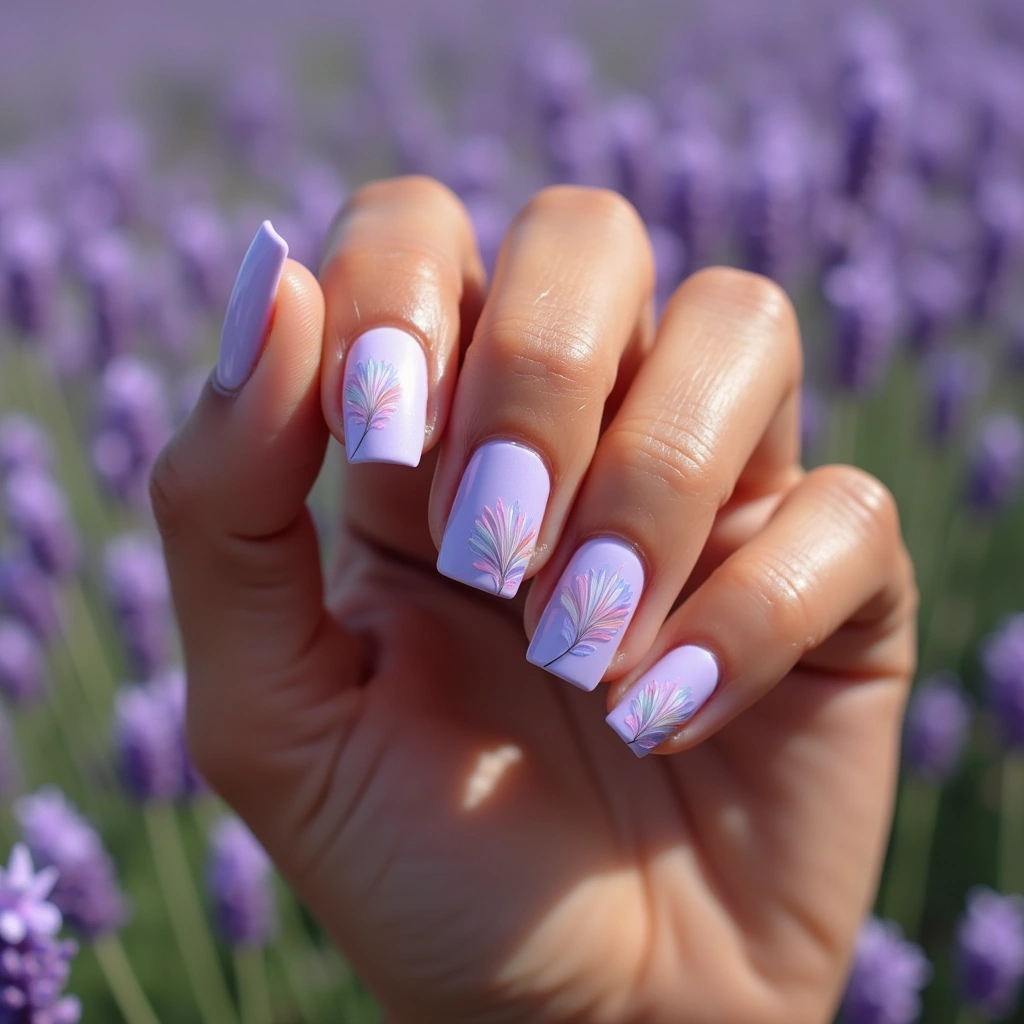 Lavender Pastel Peacock