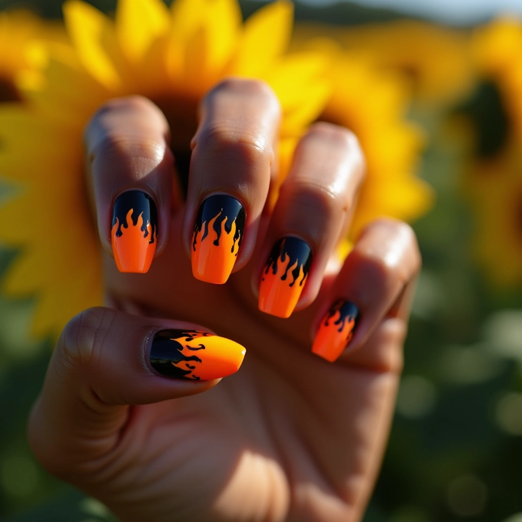Fiery Sharp Flames