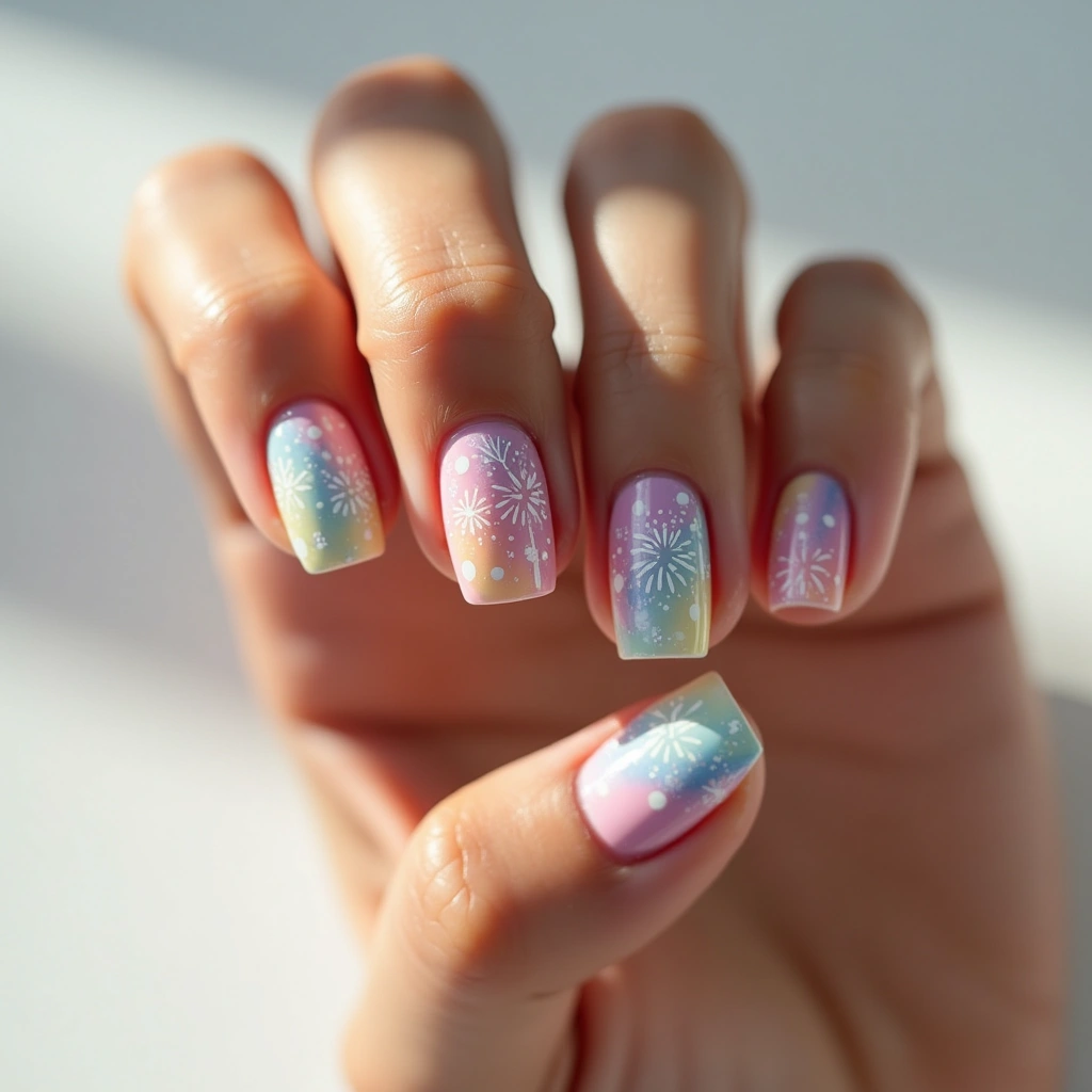 Whimsical Firework Pastels
