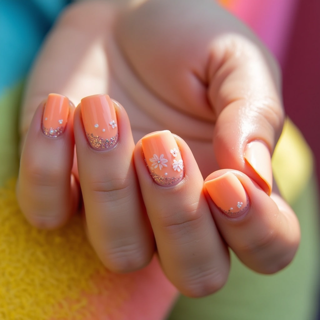 Peach Floral Quartz
