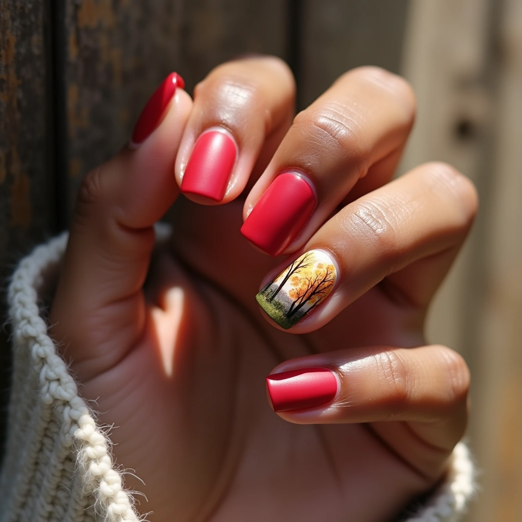 Landscape Accent Red