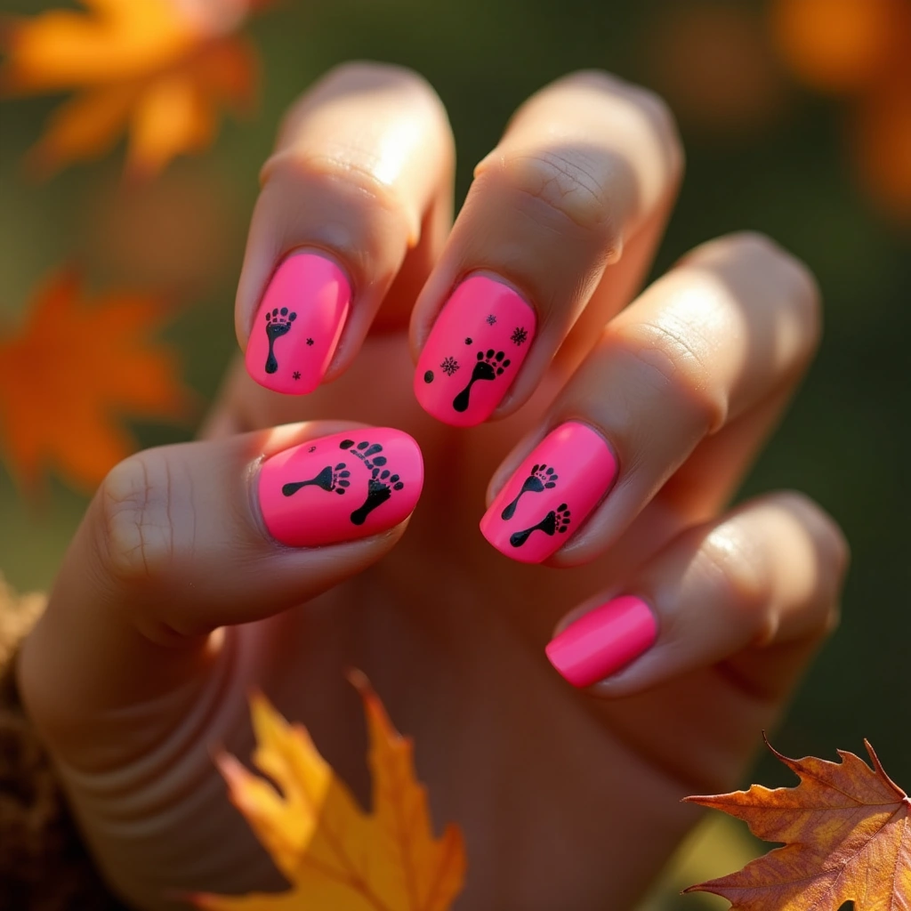 Pink Footprint Fun