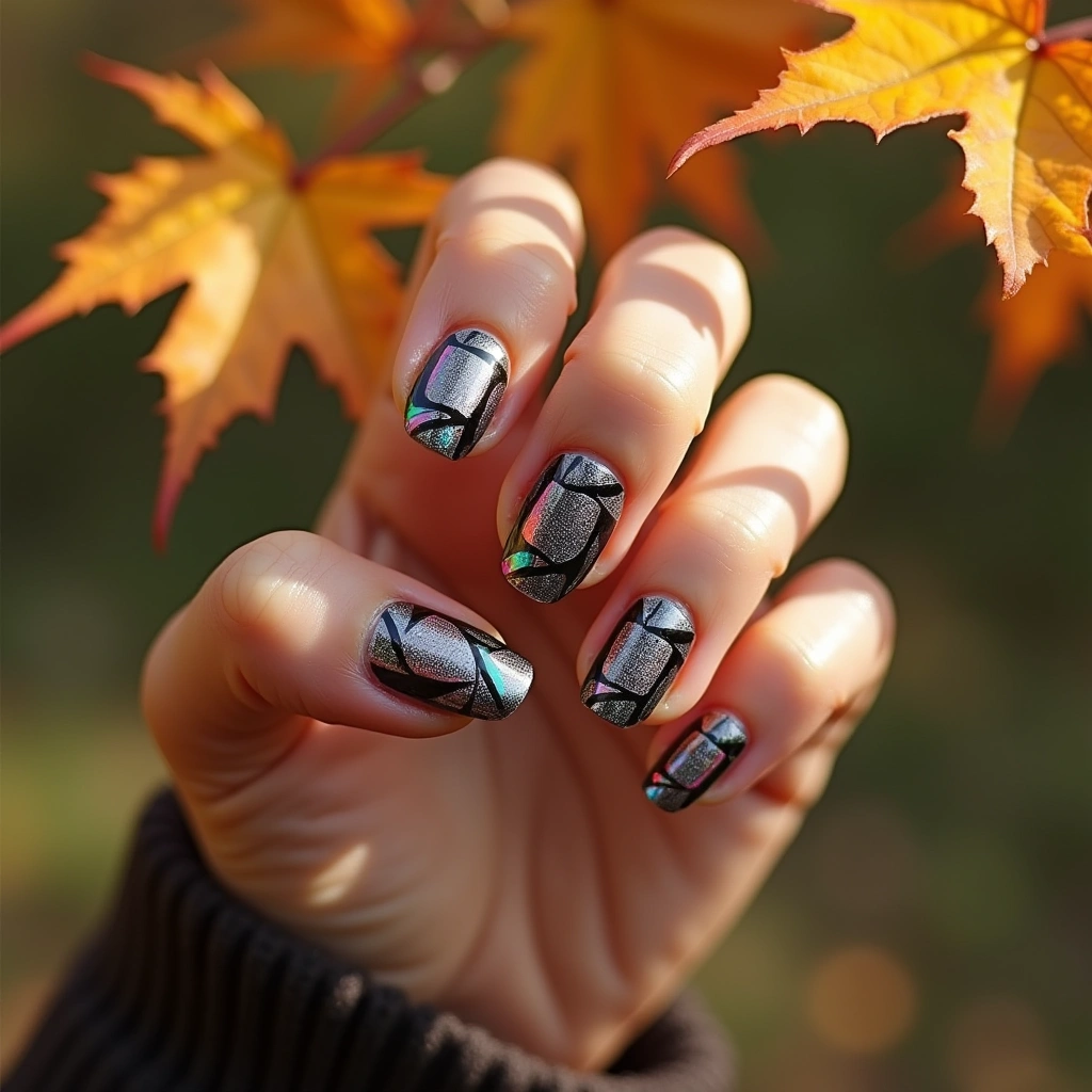 Silver Futuristic Geometrics