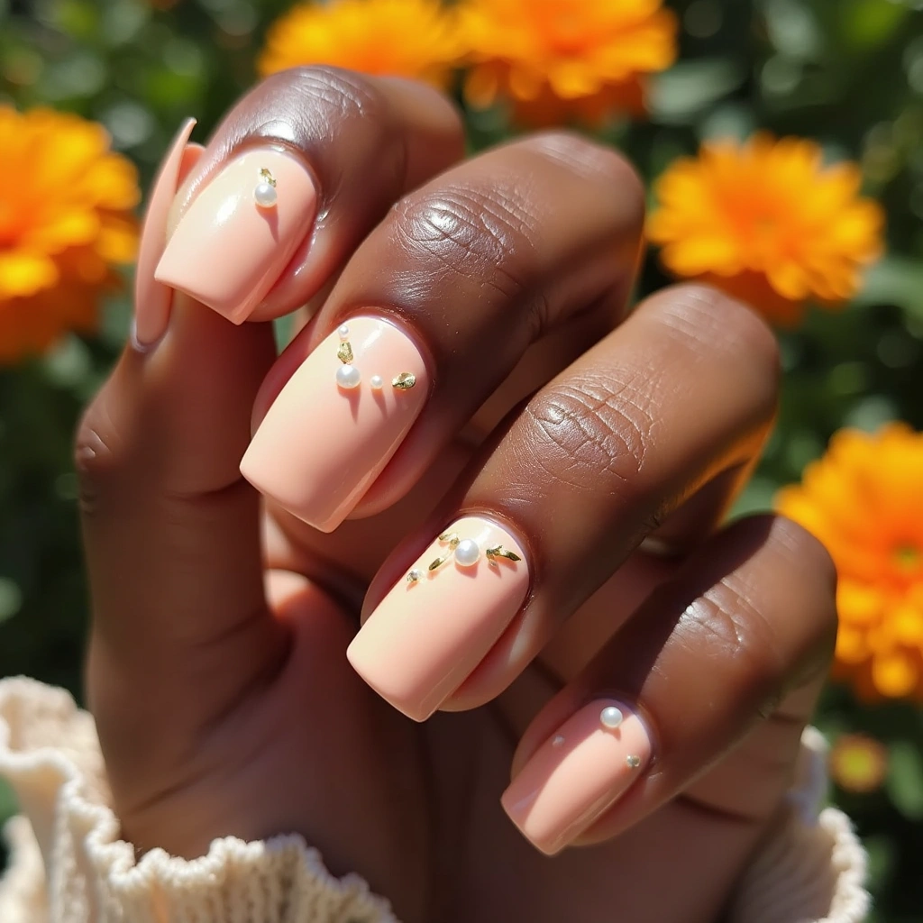 Peach Pearl Accents