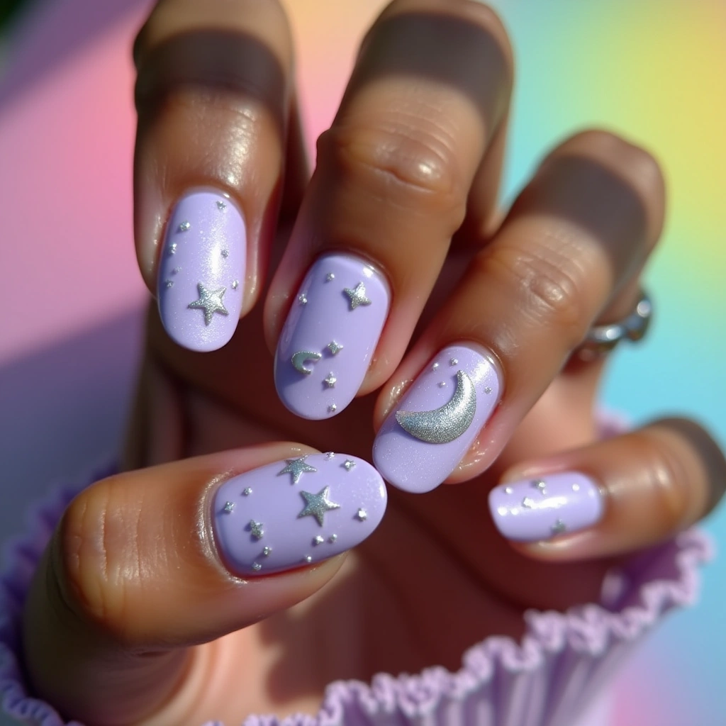 Lavender Dreamy Stars