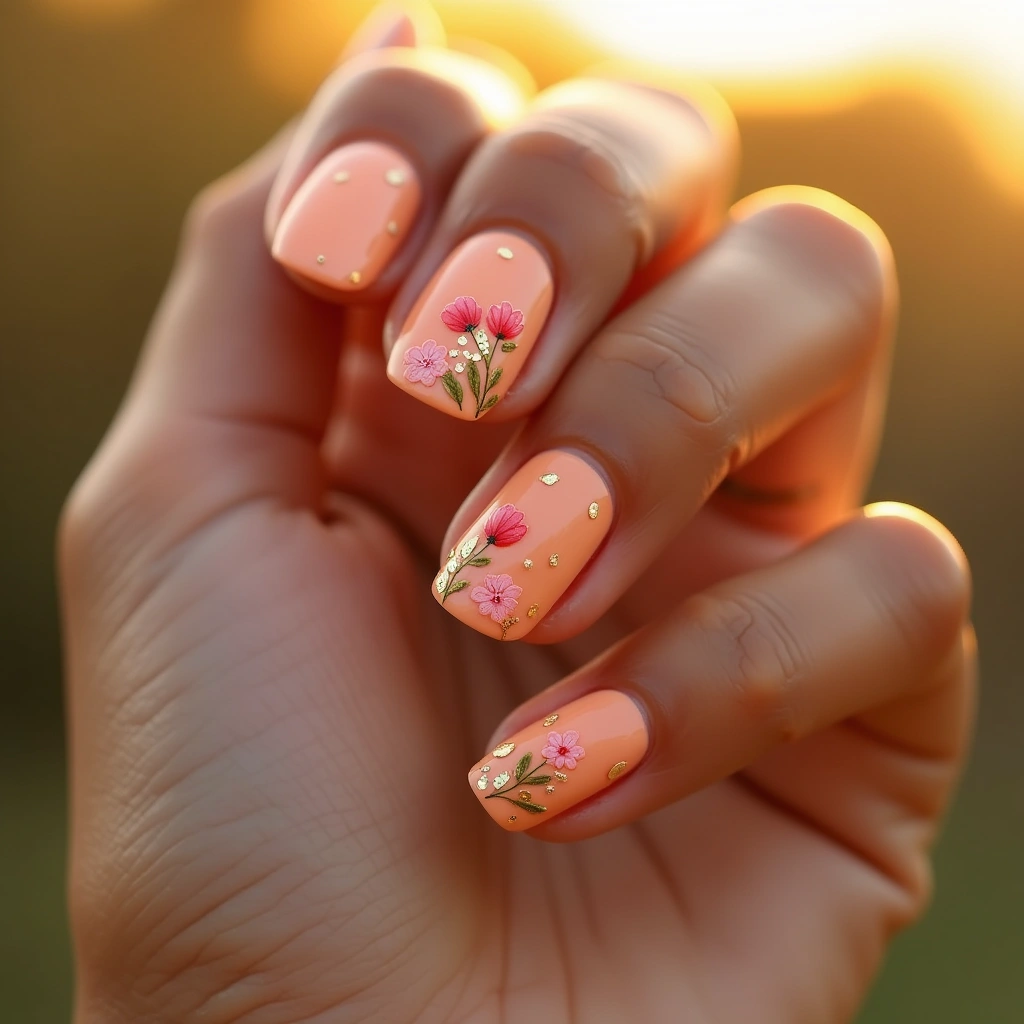 Peachy Floral Uwu