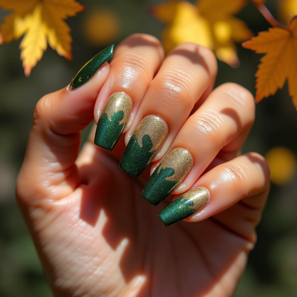 Glittery Gold Footprints