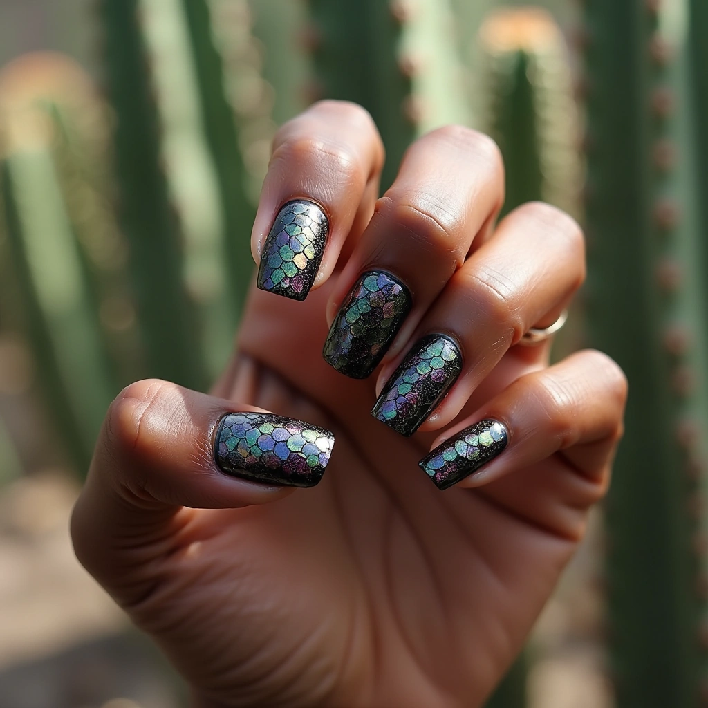 Edgy Scale Black