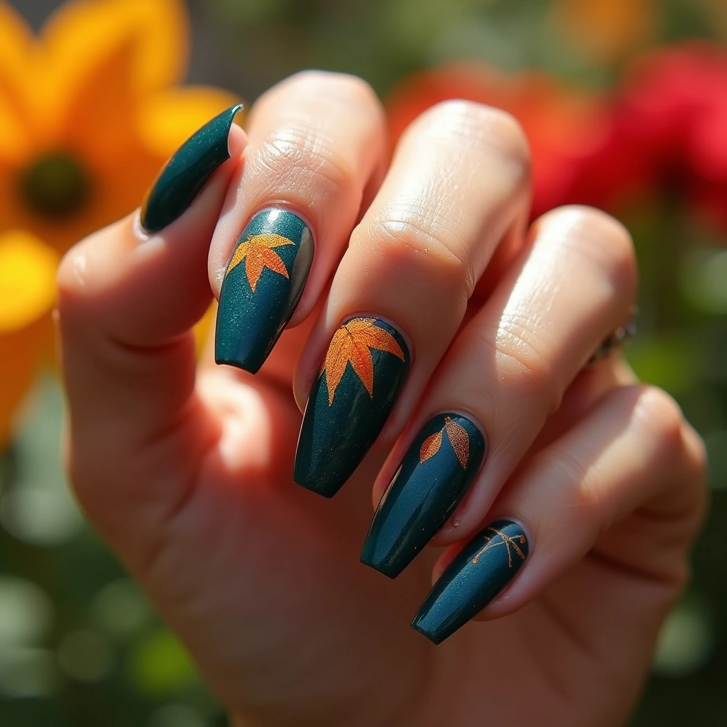 Thanksgiving Coffin Leaves