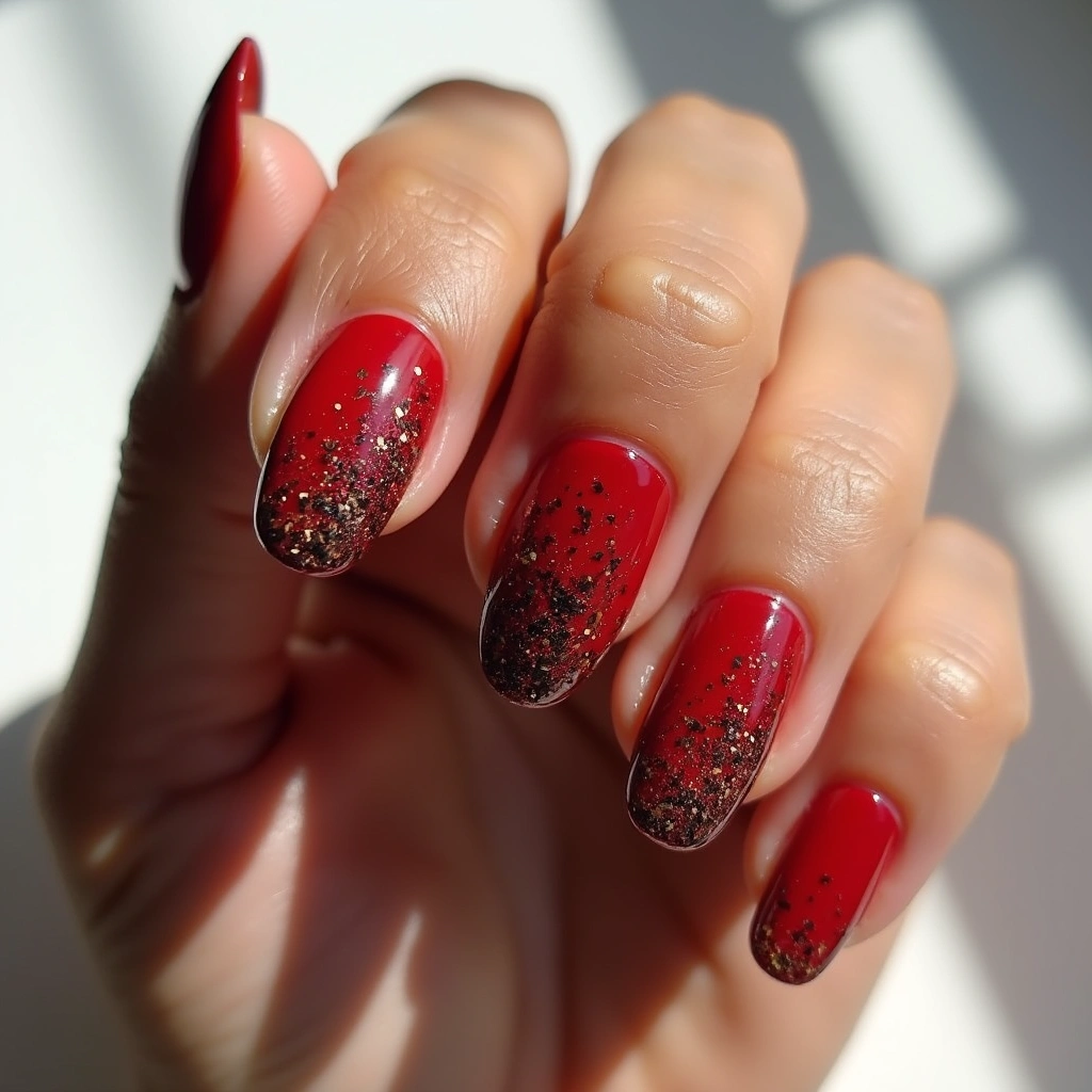 Glossy Red Foil Luxury