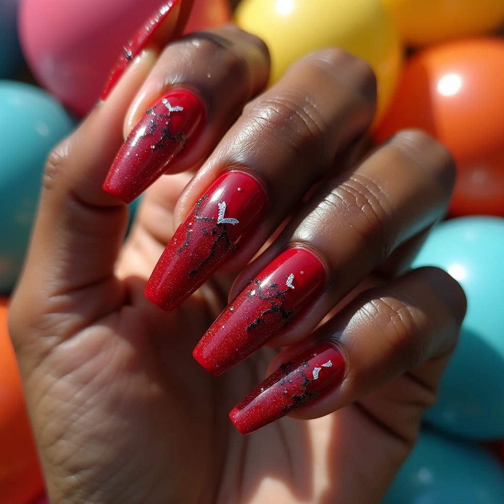 Red Halloween Drip Bats