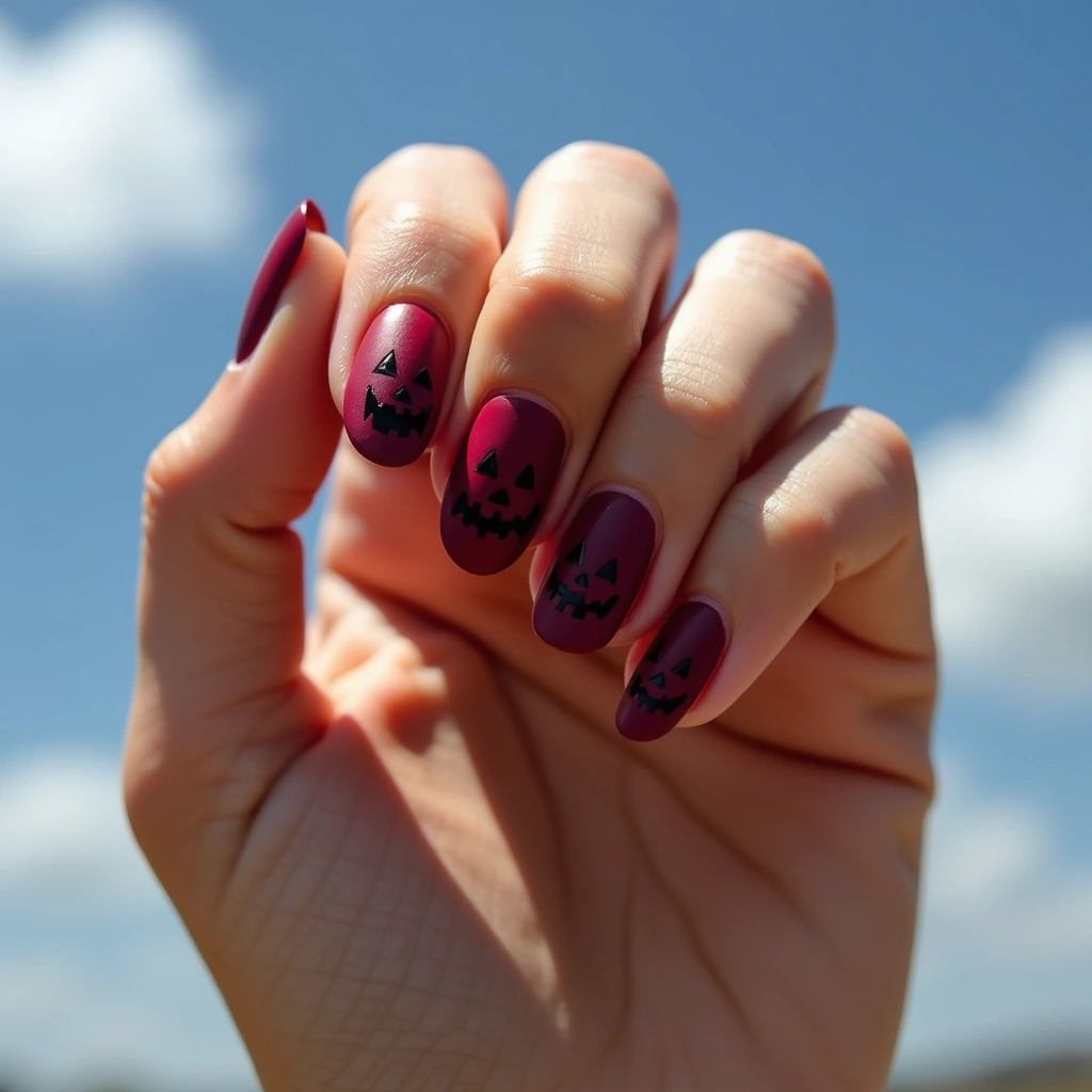 Dark Red Jack-O'-Lantern