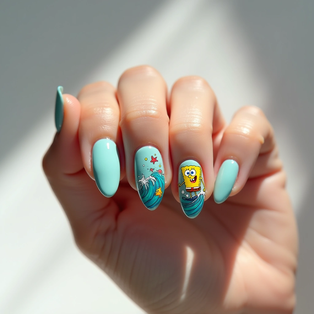 Surfing SpongeBob Fun