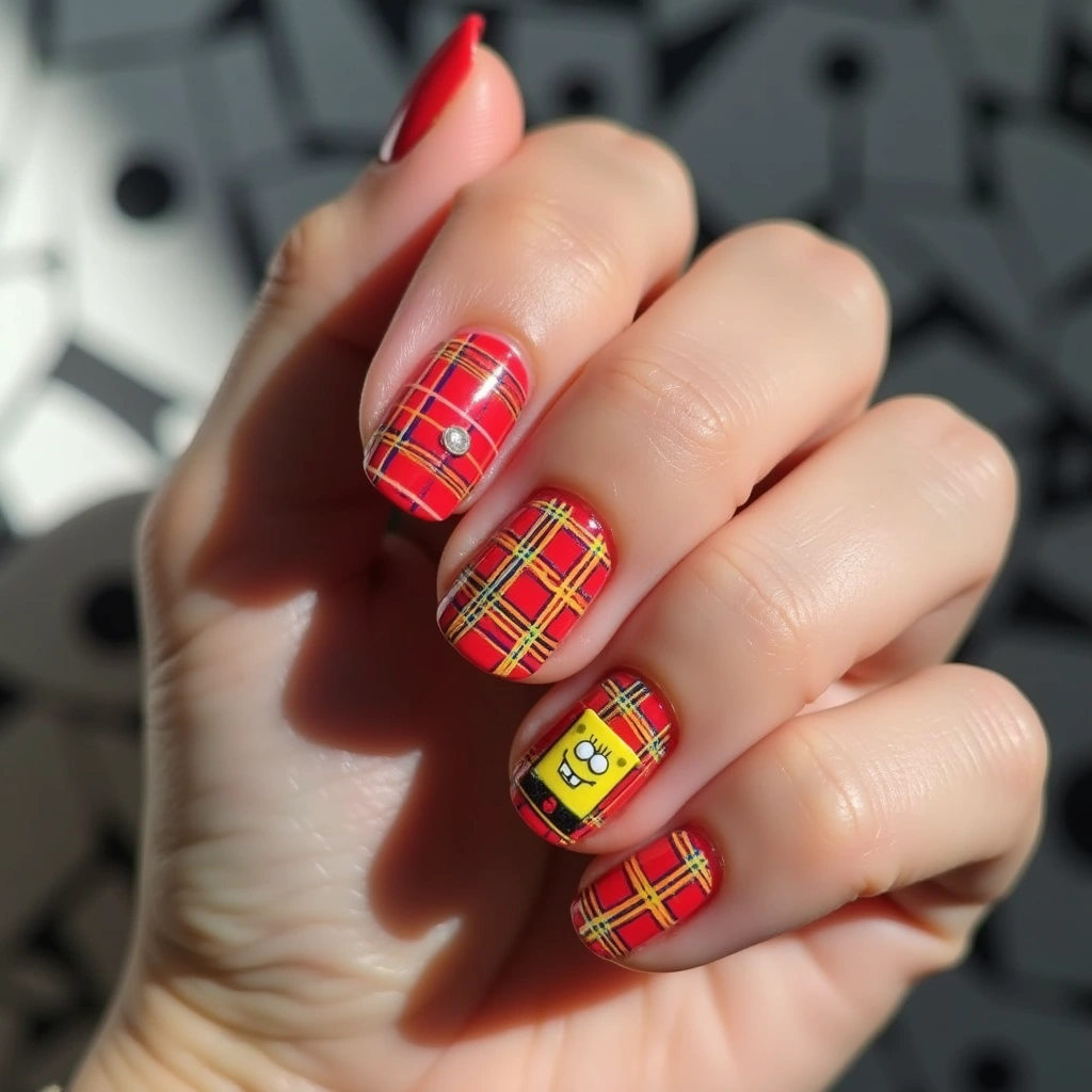 Krabby Patty Plaid Delight