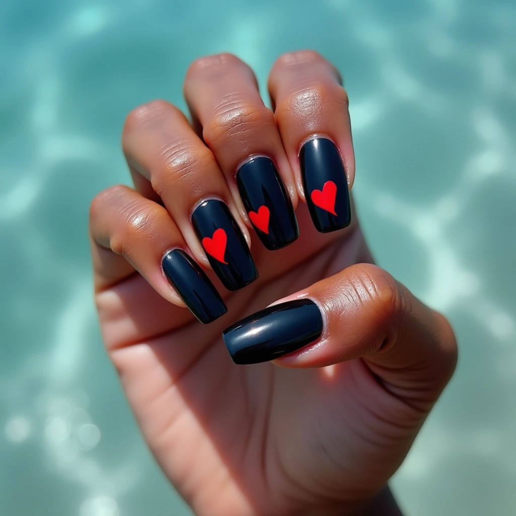 Romantic Black Hearts