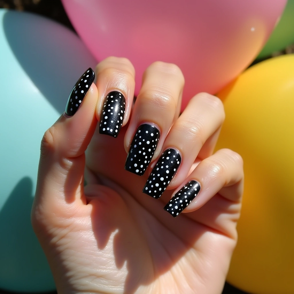 Retro Black Dots