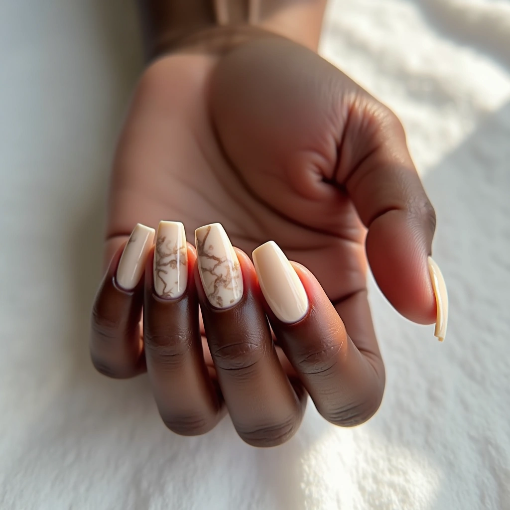 Marbled Taupe Cream