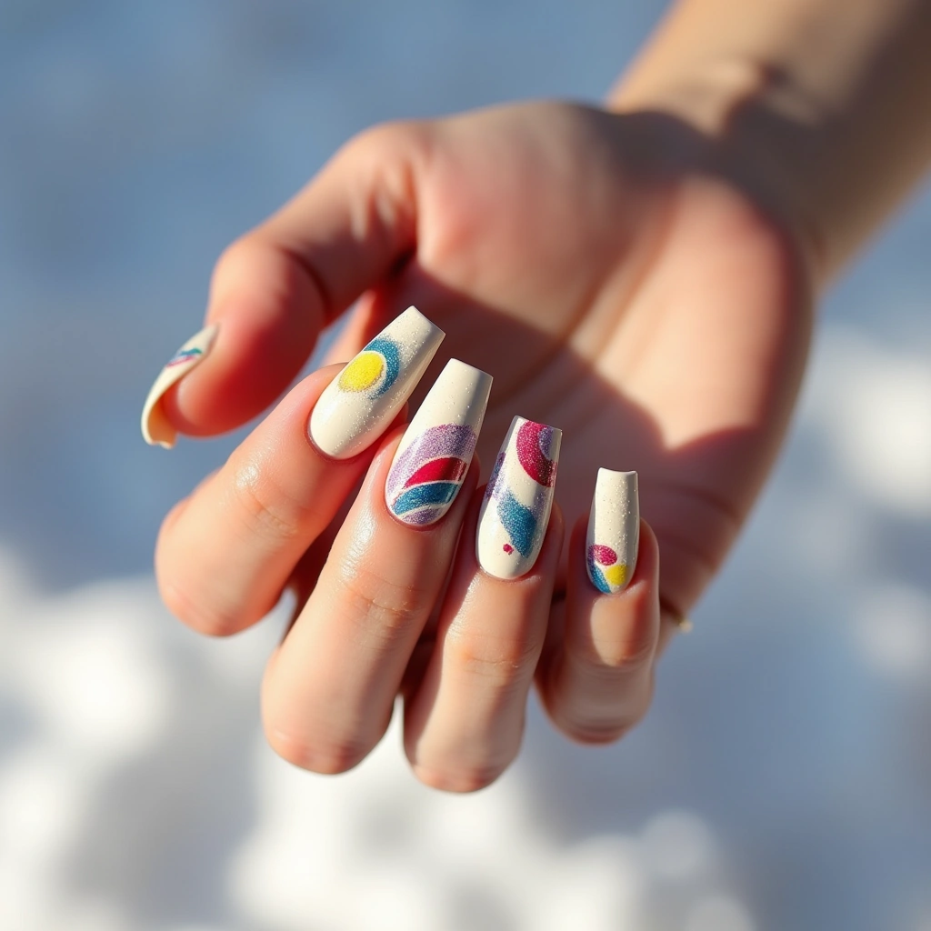Artistic Abstract Cream