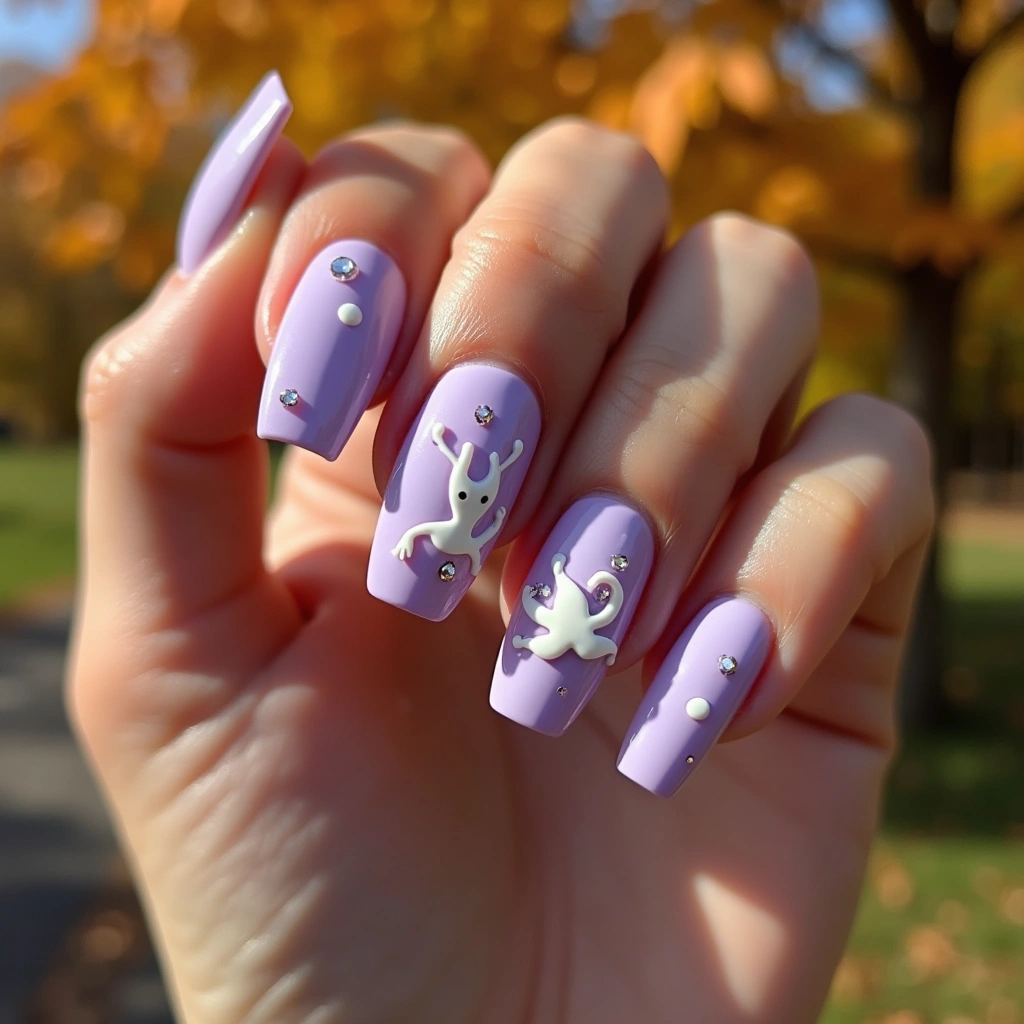 Sparkling Alien Silhouettes