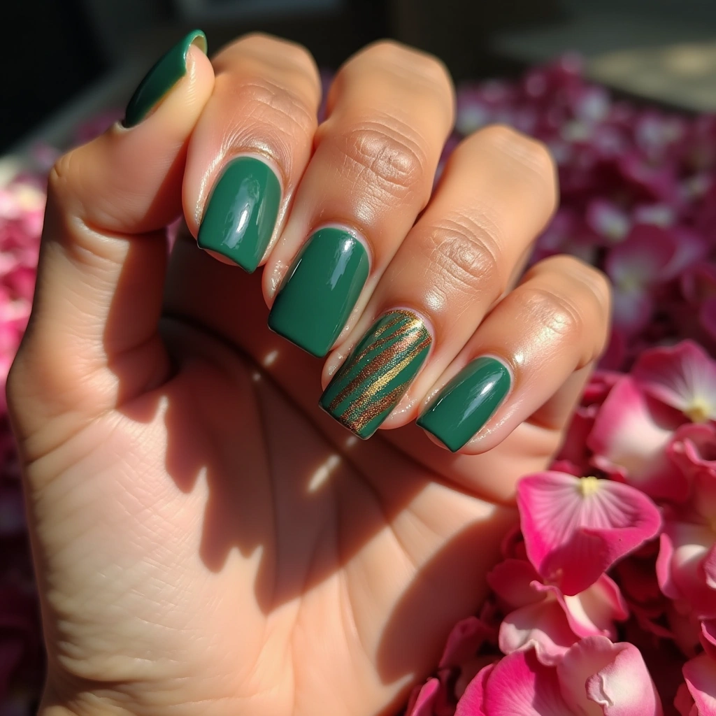 Elegant Jade Stripes