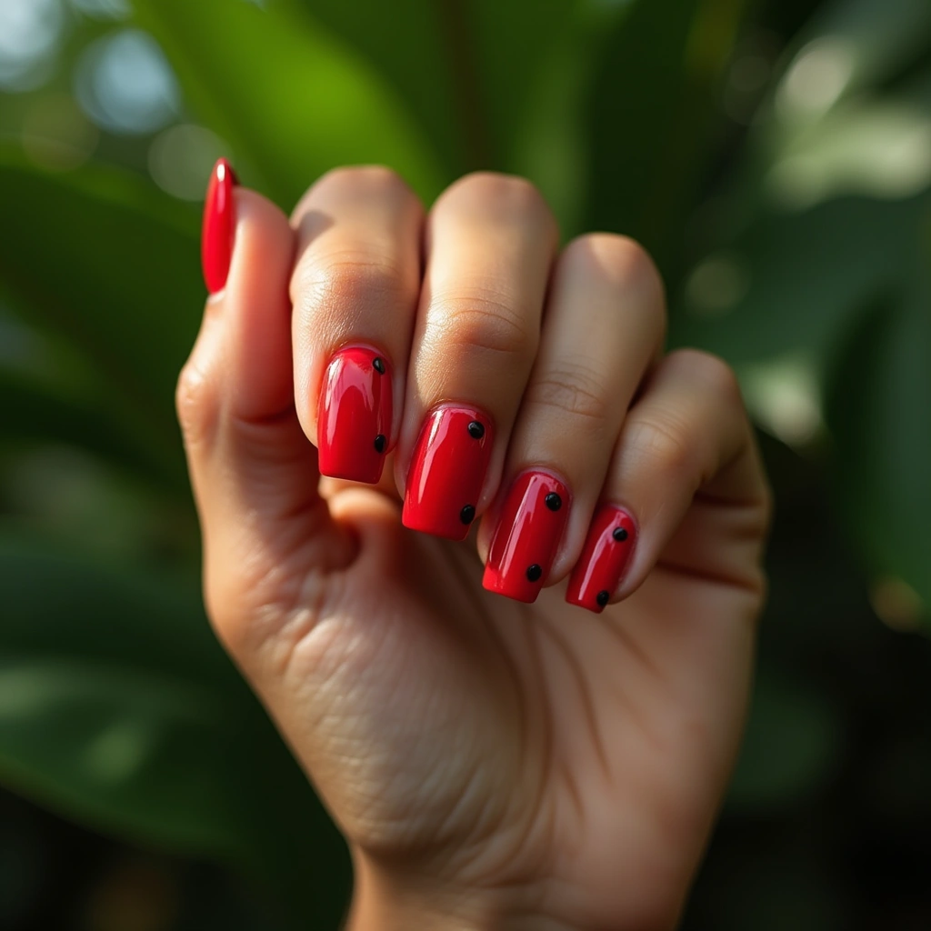 Modern Chic Red Square