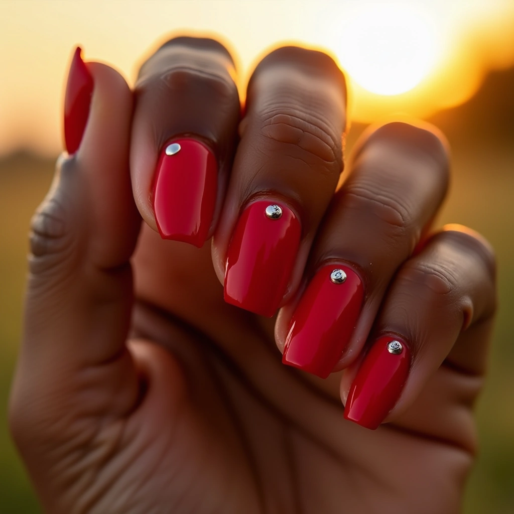 Matte Red Jelly Edge