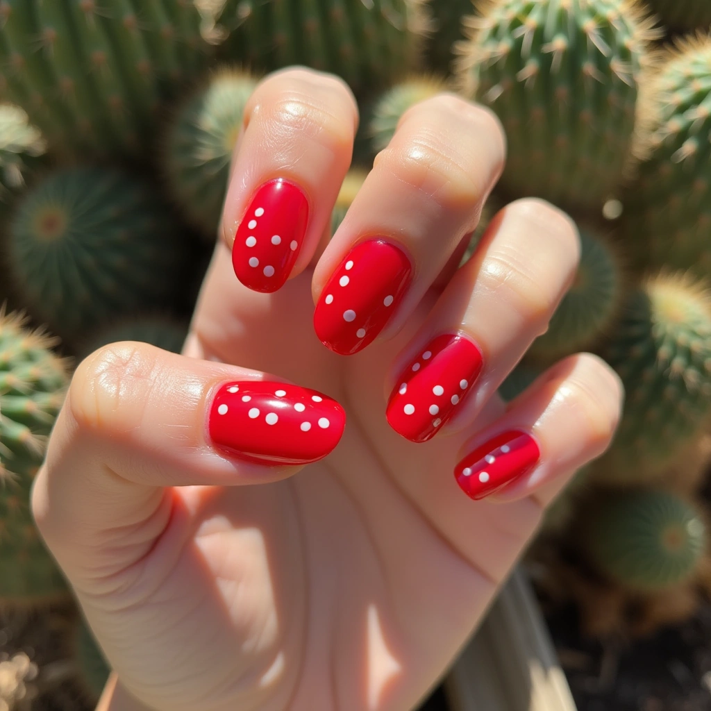 Chic Red Jelly Dots