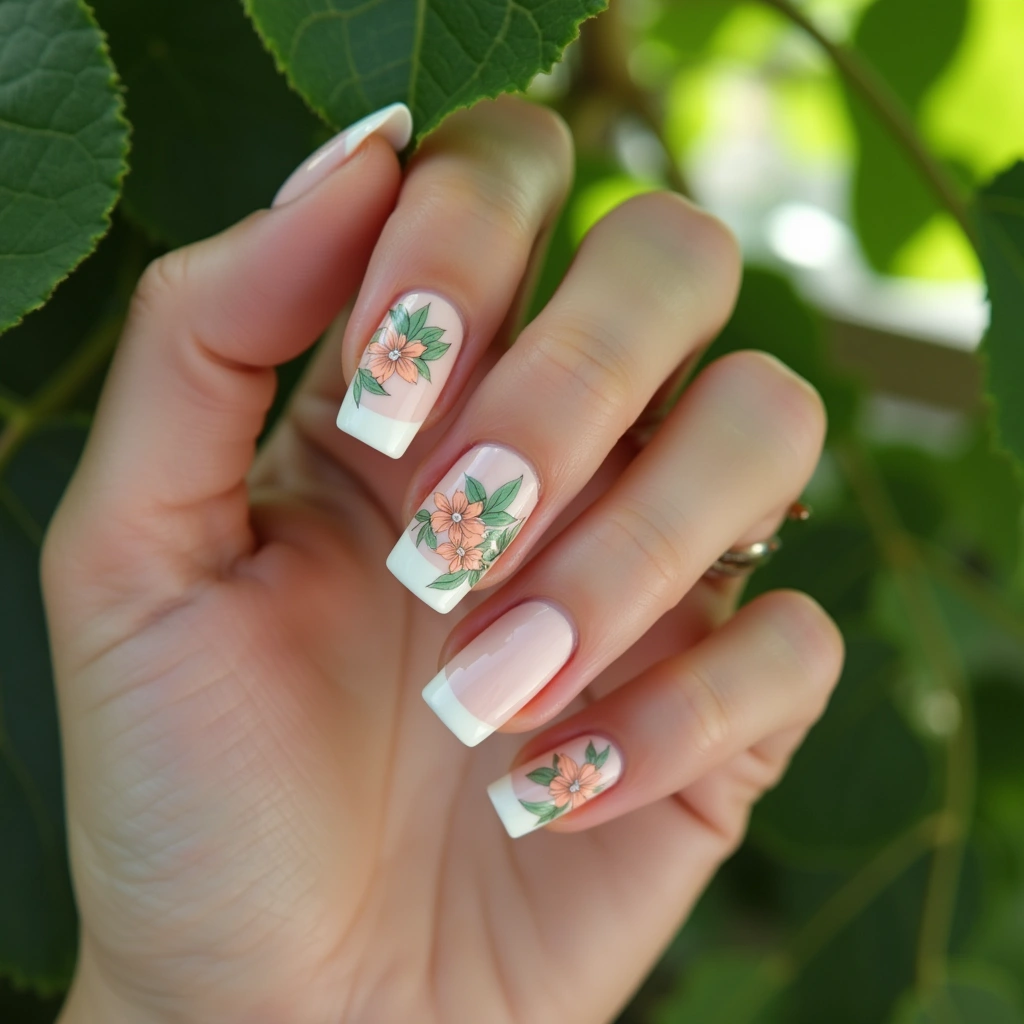 Floral Elegance Milky White