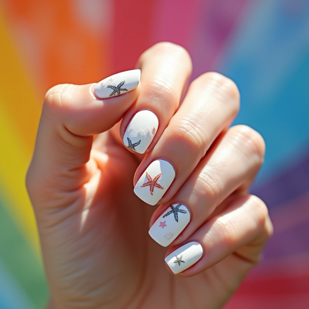 Beachy Seashells Milky White