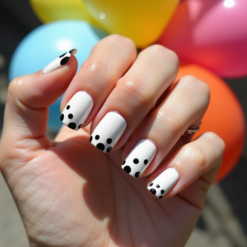 Playful Polka Dots Milky White