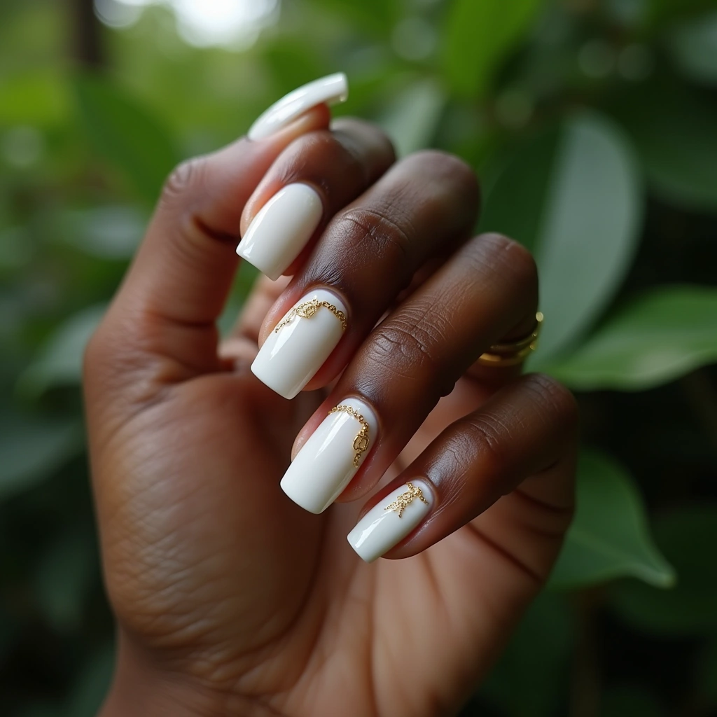 Gold Chain Luxury Milky White