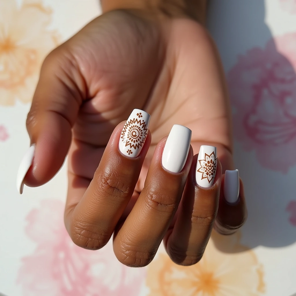 Bohemian Mandala Milky White