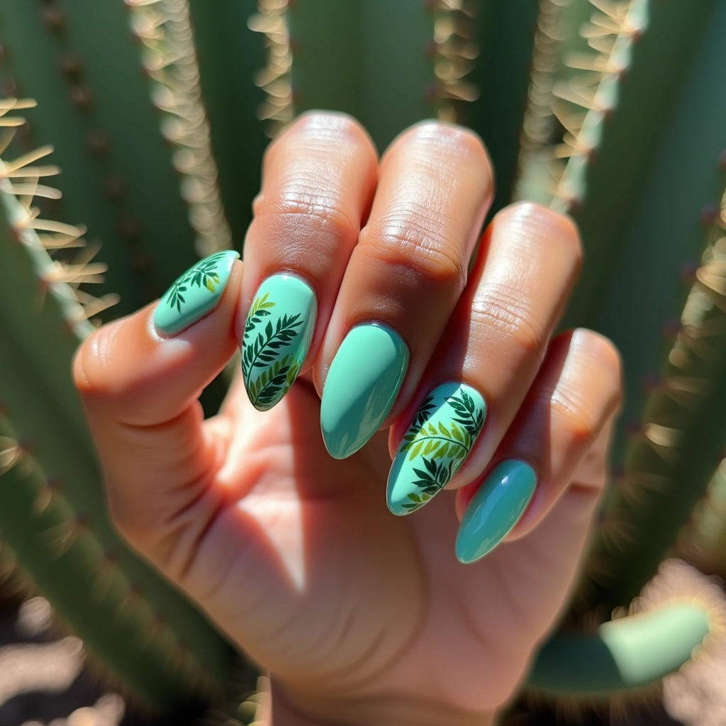 Tropical Teal Almond