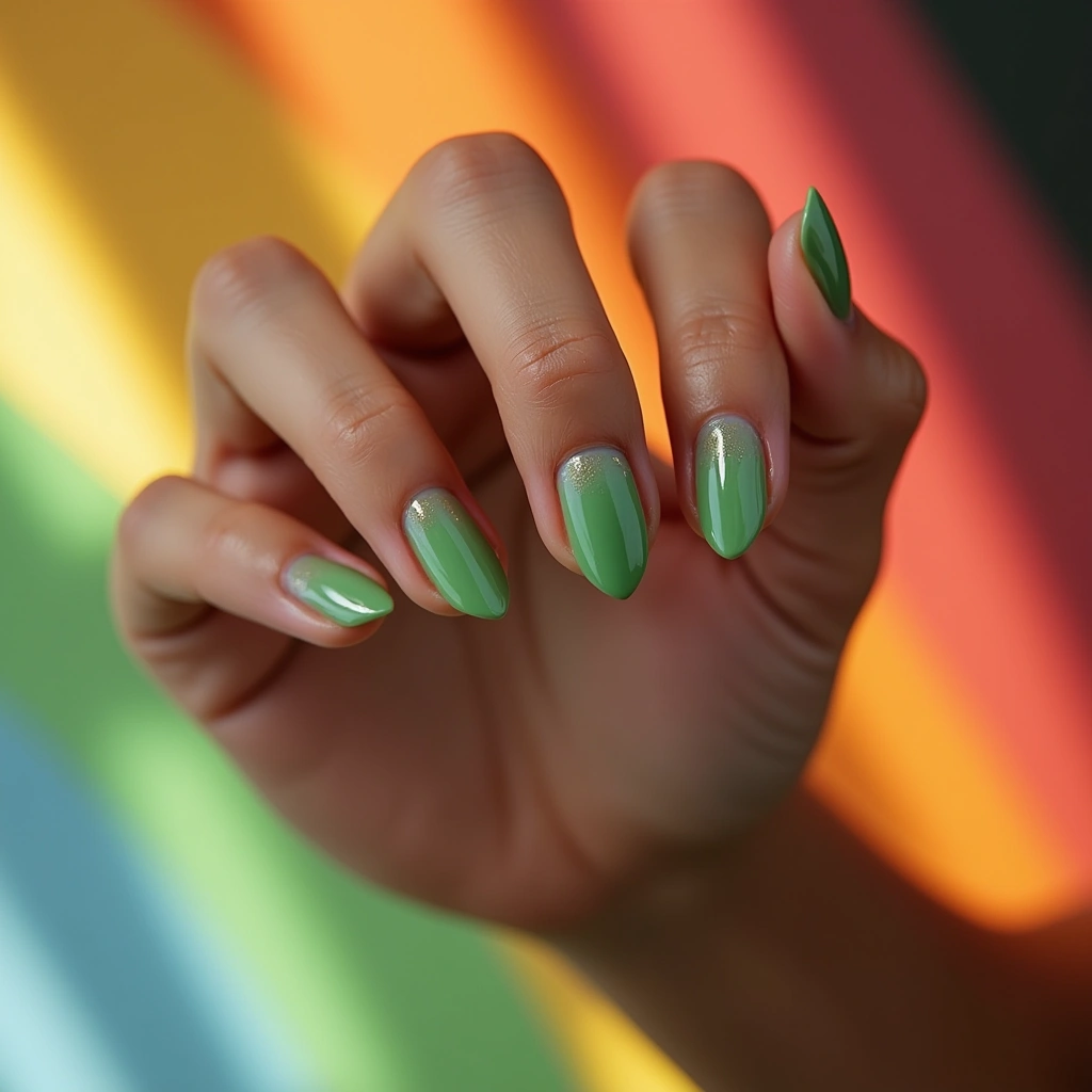 Ombre Green Almond