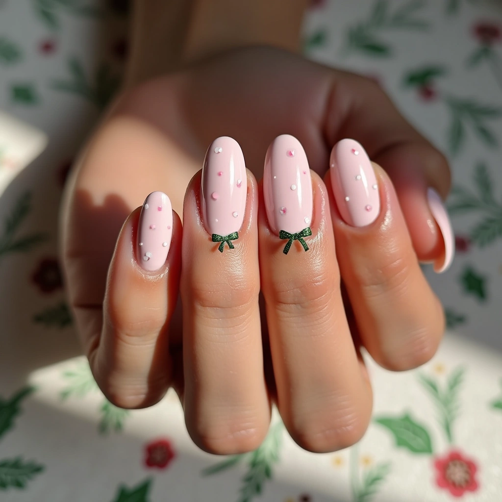 Pink Playful Christmas Bow