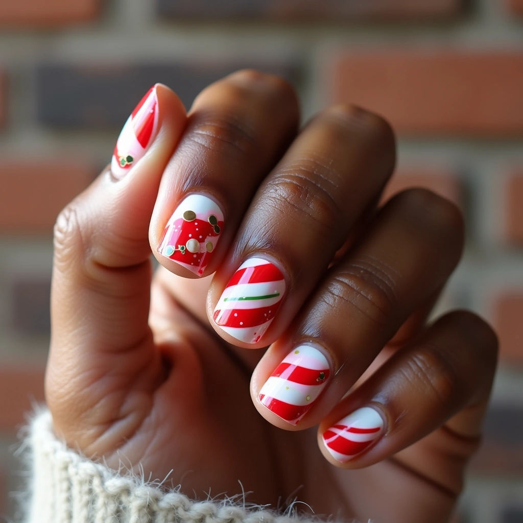 Candy Cane Bow Delight