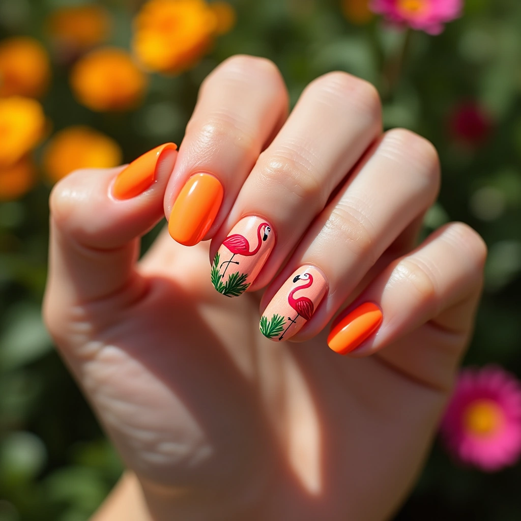 25 Summer Neon Orange Nail Designs You Must Try in 2025