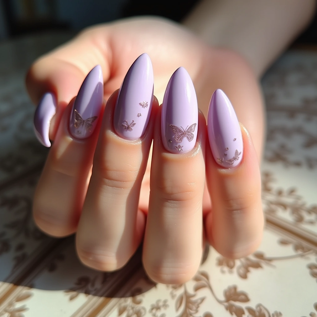Dreamy Butterfly Pink Stiletto
