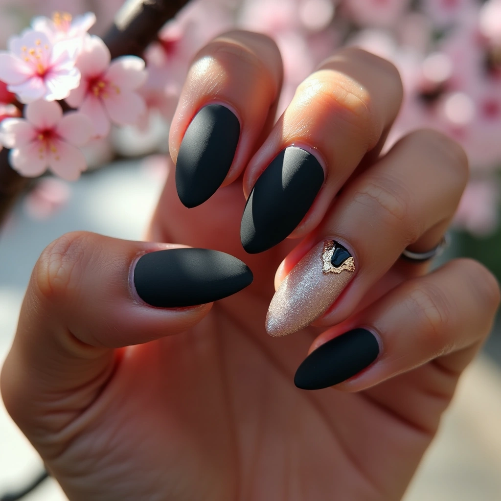 Chic Black And Nude Contrast
