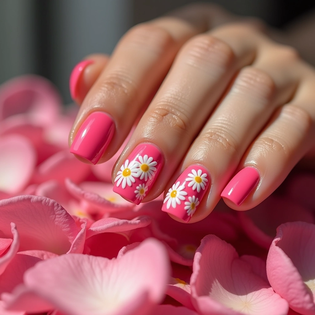 Summer Pink Daisies