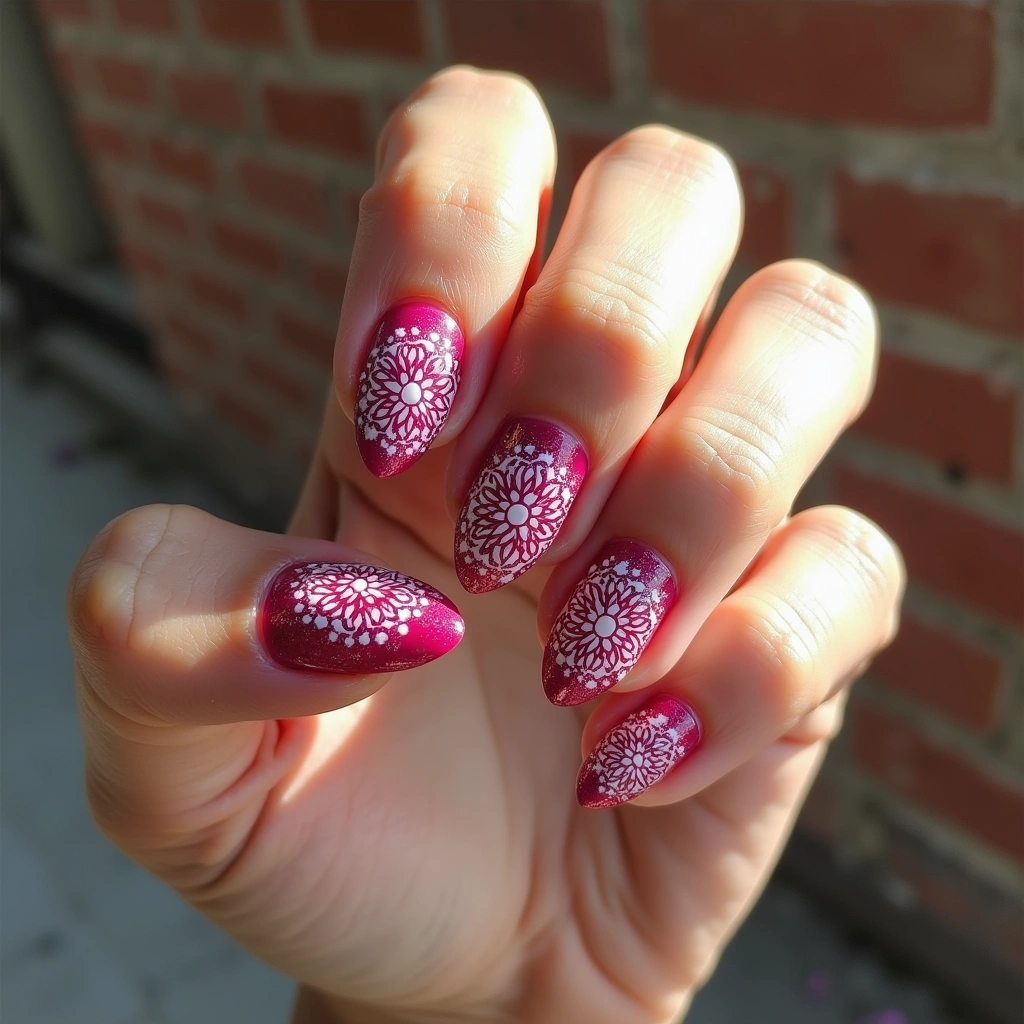 Dark Pink Mandala