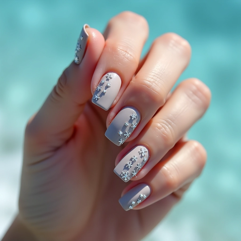 Sparkling Silver Flakes