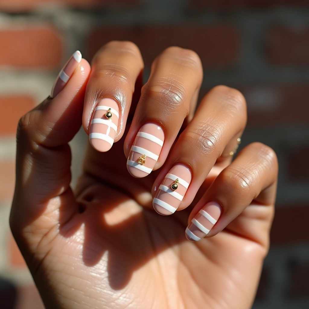 Chic Caramel Stripes
