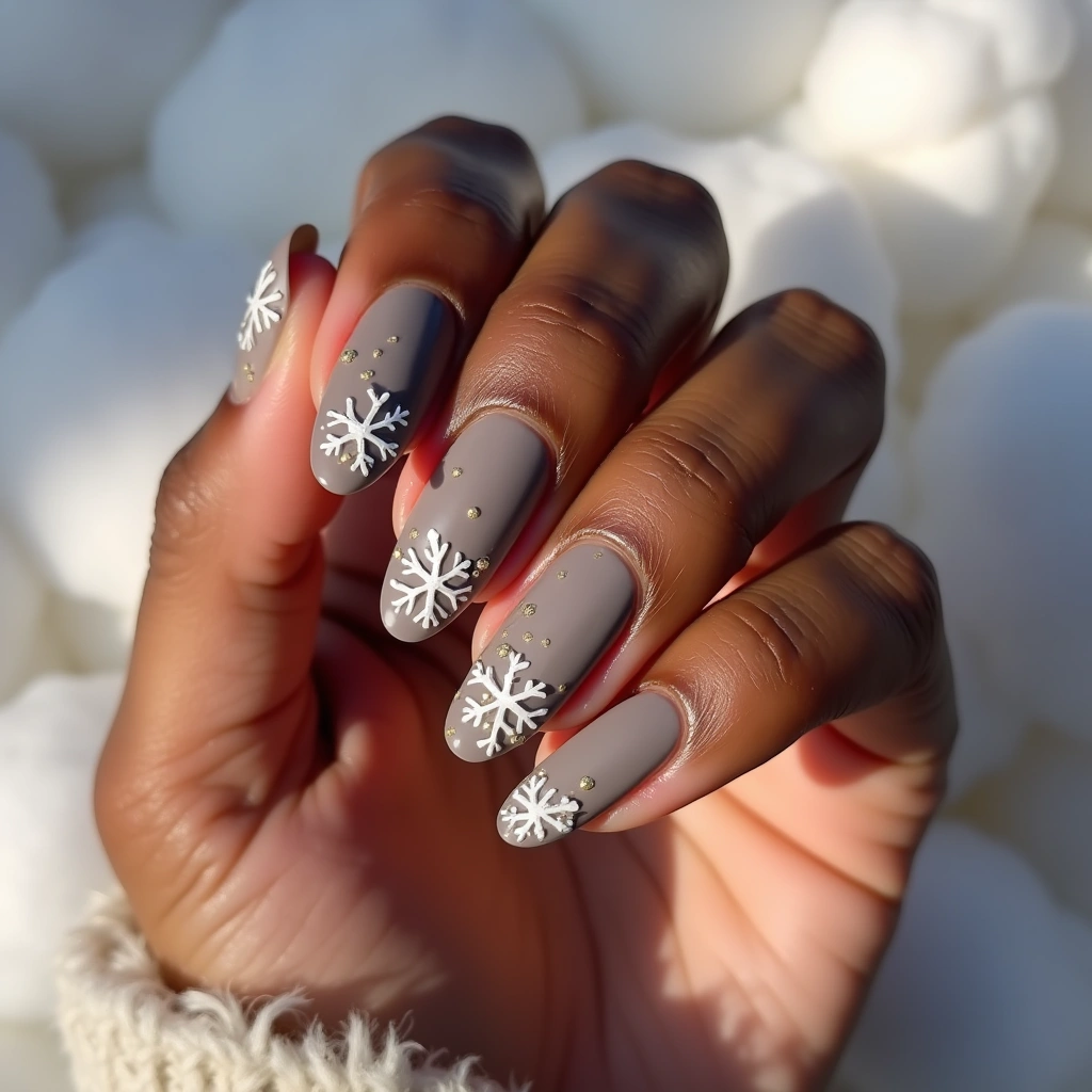 Neutral Christmas Snowflakes