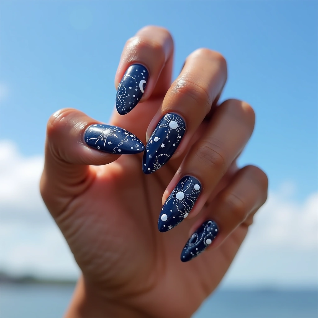 Navy Henna Celestial